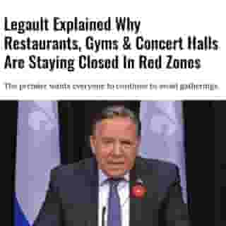 During Premier François Legault's daily press conference today, he informed the public of why the government is choosing to keep restaurants, gyms and concert halls in Quebec red zones closed for the time being.⁠
⁠
*Click the link in @mtlblog bio for the full story! ⁠
⁠
📸: @francoislegault.pm ⁠
⁠
#redzone #quebecnews #francoislegault #montrealnews #quebeccity #covid19 #covid⁠
