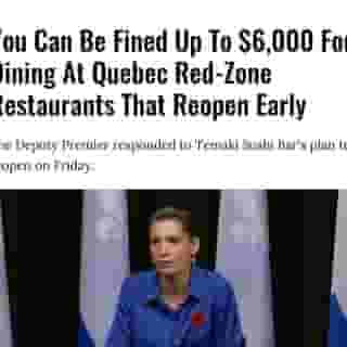 Responding to a Quebec red-zone restaurant that's planning on defying public health orders by reopening on Friday, Deputy Premier Geneviève Guilbault reminded Quebecers that not only can the owner of establishments be fined — so can customers. ⁠
⁠
*Click the link in @mtlblog bio for the full story! ⁠
⁠
📸: National Assembly of Quebec⁠
⁠
#mtl #montreal #covid #covid19 #covidquebec⁠
