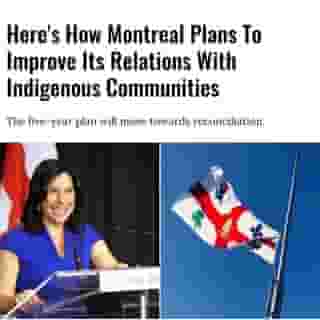 The City of Montreal unveiled its "Strategy of Reconciliation with Indigenous Peoples 2020-2025" today.⁠
⁠
*Click the link in @mtlblog bio for the full story! ⁠
⁠
📸: @val_plante⁠
⁠
#montrealnews #valerieplante #mtlnews ⁠

