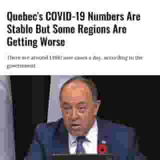 At a press conference on Tuesday, Premier François Legault affirmed that for the past five weeks, the daily COVID-19 case counts in Quebec have remained relatively stable, with "around 1,000 new cases a day." ⁠
⁠
*Click the link in @mtlblog bio for the full story! ⁠
⁠
📸: @francoislegault.pm⁠
⁠
#covid #covid19 #quebec #francoislegault