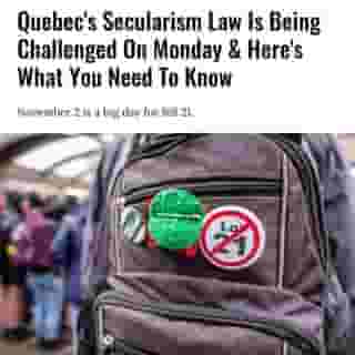 A protest against Quebec's controversial Bill 21, also known as the 'secularism law,' is set to take place on November 2 at the Palais de Justice in Montreal.⁠
⁠
*Click the link in @mtlblog bio for the full story! ⁠
⁠
📸: L'activiste via @facebook⁠
⁠
#mtl #montreal #secularism #quebec #bill21 #loi21 #qcnews #qcnouvelles⁠
