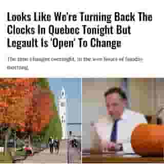 Regardless of recent questions around whether Quebec would be staying on Daylight Saving Time, we're set to turn back the clocks on November 1 as usual — so get ready to change the time at 2 a.m. on Sunday.⁠
⁠
*Click the link in @mtlblog bio for the full story! ⁠
⁠
📸: Marc Bruxelle via @dreamstime & @francoislegault.pm ⁠
⁠
#mtl #montreal #quebec #legault 