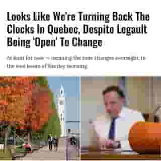 Despite recent questions around whether Quebec would be staying on daylight saving time, we're set to turn back the clocks on November 1 as usual — so get ready to change the time at 2 a.m. on Sunday.⁠
⁠
*Click the link in @mtlblog bio for the full story! ⁠
⁠
📸: @Marc Bruxelle via @dreamstime & @francoislegault.pm ⁠
⁠
#quebec #daylightsavings #montreal #mtl #legault