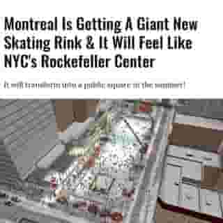Mayor Valérie Plante and the City of Montreal have announced that Ville-Marie will soon have an all-new public square in the Quartier des Spectacles. In addition to a year-round public space, there will also be a giant new skating rink in downtown Montreal to rival those of Nathan Philips Square and Rockefeller Center.⁠
⁠
*Click the link in @mtlblog bio for the full story! ⁠
⁠
📸: DesignMontreal via @twitter⁠
⁠
#montreal #mtl #mtlcity #mtldesign #skatingrink #rockefellercenter⁠
