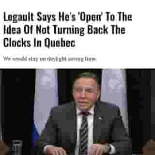 Along with Ontario, Quebec is potentially considering the notion of making switching the clocks back a thing of the past.⁠
⁠
*Click the link in @mtlblog bio for the full story! ⁠
⁠
📸: @cpac_tv⁠
⁠
#francoislegault #daylightsaving #quebec #montreal⁠
