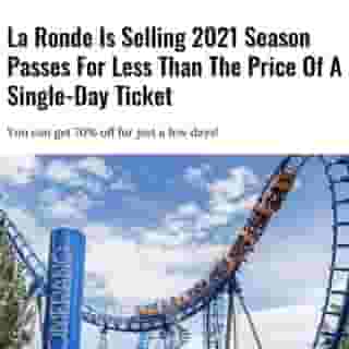 The Montreal amusement park is currently having a flash sale for Halloween and the offers are as enticing as a big bag of candy! 🎢⁠
⁠
*Click the link in @mtlblog bio for the full story! ⁠
⁠
📸: @larondesixflags⁠
⁠
#laronde #larondesixflags