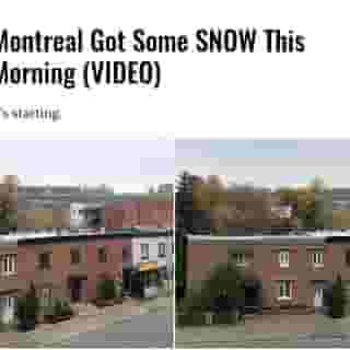 No, you're not dreaming. Montreal got some snow Wednesday morning.⁠
⁠
*Click the link in @mtlblog bio for the full story! ⁠
⁠
📸: @mtlblog⁠
⁠
#montrealsnow #montrealwinter #mtlweather ⁠
