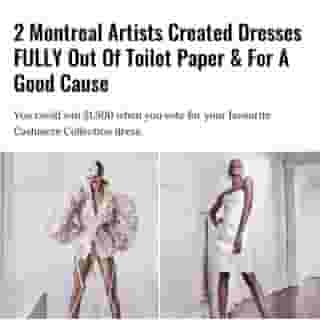 Montreal artists can truly take anything and make it beautiful — even toilet paper. It seems like we've talked about toilet paper this year more than any other before. But don't worry — This time it's not about panic buying. It's for breast cancer research.⁠
⁠
*Click the link in @mtlblog bio for the full story! ⁠
⁠
📸: Courtesy of The Cashmere Collection⁠
⁠
#mtl #montreal #mtlartists #toiletpaper #breastcancer #artists #designer #dress #toiletpaperdress⁠
