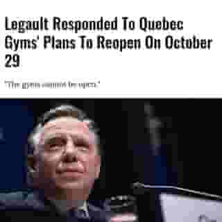 Despite demands to reopen Quebec gyms, Premier François Legault made clear that owners are going to have to wait as the province extends the red zone partial lockdown another four weeks, to November 23.⁠
⁠
*Click the link in @mtlblog bio for the full story! ⁠
⁠
📸: Émilie Nadeau via @francoislegault.pm⁠
⁠
#mtl #montreal #mtlgyms #mtlnews #mtlnouvelles #legault #quebec #qcgyms⁠
