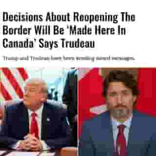 However, during an interview with Mark Critch on comedy show This Hour Has 22 Minutes last week, the Canadian PM made his position on the matter clear.⁠
⁠
*Click the link in @mtlblog bio for the full story! 👈⁠
⁠
📸: @realdonaldtrump & @cpac_tv⁠
⁠
#canborder #borderclosure #justintrudeau #donaldtrump #canadaborder
