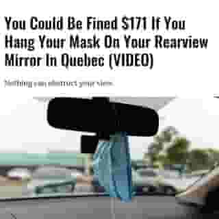Who hasn't seen car fresheners, trinkets, or, in recent months, masks hanging from rearview mirrors? Even though the dangling masks are now a familiar sight on our roads, you could be fined $171 for the practice. Yes — one hundred and seventy-one bucks.⁠
⁠
Click the link in @mtlblog bio for the full story! ⁠
⁠
📸: Yaroslav Sabitov via @dreamstime⁠
⁠
#mtl #montreal #masks #covid #fine #covidfine #qc⁠
