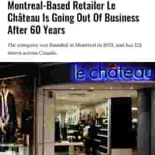 Millennials in Quebec probably have fond memories of shopping at Le Château, a retail clothing chain — founded in Montreal 60 years ago — that epitomized 2000s fashion in the province.⁠
⁠
Click the link in @mtlblog bio for the full story! ⁠
⁠
📸: bargainmoose via @flickr⁠
⁠
#lechateau #lechateauclosure ⁠
⁠
