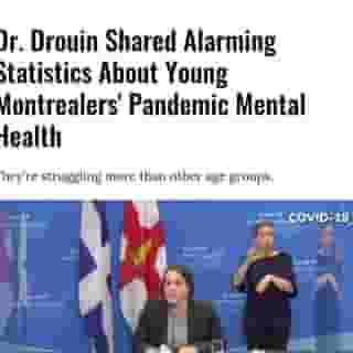 Drouin said the city of Montreal is launching a strategy geared toward young adults to help them better manage anxiety induced by the pandemic.⁠
⁠
Click the link in @mtlblog bio for the full story! ⁠
⁠
📸: @val_plante⁠
⁠
#montreal #mtl #mentalhealth #pandemic #covid #2020⁠

