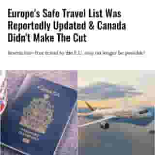 Per a tweet from BNN Bloomberg, the European Union’s safe travel list has been whittled-down for the first time in over two months.⁠
⁠
*Click the link in @mtlblog bio for the full story! 👈⁠
⁠
📸: Marc Bruxelle via @dreamstime & @aircanada⁠
⁠
#canadatravel #eu 