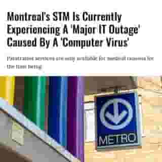 The bus and metro networks are said to be "operating normally" though.⁠
⁠
Click the link in @mtlblog bio for the full story! ⁠
⁠
📸: Derek Robbins via @Dreamstime⁠
