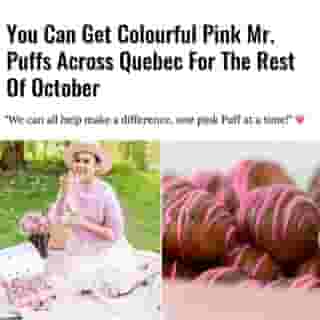 October is Breast Cancer Awareness Month and people across the country and here in Montreal are doing their part to raise awareness, including everyone's favourite dessert man, Mr. Puffs. ⁠
⁠
Click the link in @mtlblog bio for the full story! ⁠
⁠
📸: @lolittadandoy & @mrpuffscanada⁠
⁠
#mrpuffscanada #breastcancerawareness #breastcancerawarenessmonth⁠
⁠
⁠
