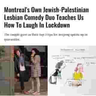 Regardless of what these two are doing — and, clearly, it’s a lot — they’re experts at taking whatever life throws at them and finding the funny in it.⁠
⁠
Click the link in @mtlblog bio for the full story! ⁠
⁠
📸: @bridgetbadore & @theelsalomons⁠
⁠
#mtl #montreal #jewish #palestinian #lesbian #comedy #mtlcomedy⁠
