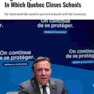 In a press conference on October 7, Premier François Legault confirmed that Quebec won't close schools — or at least there are absolutely no plans to do so anytime soon.⁠
⁠
Click the link in @mtlblog bio for the full story! ⁠
⁠
📸: @francoislegault.pm⁠
⁠
#mtl #montreal #mtlnews #legault #qcpoli ⁠
