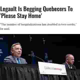 "You can go to school or to work. But otherwise, stay home."⁠
⁠
Click the link in @mtlblog bio for the full story! ⁠
⁠
📸: Émilie Nadeau via @francoislegault.pm⁠
⁠
#mtl #montreal #legault #quebec #covid #coronavirus #secondwave #lockdown #pandemic⁠
