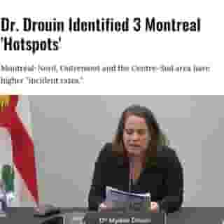 She made clear that though "all the territories" of the region "are touched" by the current increase in cases, three "hotspots," Montréal-Nord, Outremont, and the Centre-Sud, are seeing a higher "incident rate."⁠
⁠
Click the link in @mtlblog bio for the full story! ⁠
⁠
📸: @sante_montreal⁠
⁠
#mtl #montreal #mtlnews #news #covid #covidmtl #covid19 #coronavirus⁠

