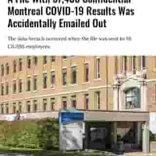 On September 18, a file containing 37,408 COVID-19 test results was mistakenly emailed to 59 employees of the CIUSSS du Nord-De-L’île-De-Montréal.⁠
⁠
Click the link in @mtlblog bio for the full story! ⁠
⁠
📸: Michel Bussieres via @dreamstime⁠
⁠
#mtl #montreal #covid #covid19 #mtlnew