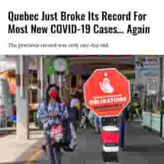 The daily average cases for the past week is now 1,081, and it’s the fifth day in a row that Quebec has recorded more than 1,000 new coronavirus cases⁠
⁠
Click the link in @mtlblog bio for the full story! ⁠
⁠
📸: Marc Bruxelle via @dreamstime⁠
⁠
#covid #covid19 #quebecnews #montrealnews ⁠
