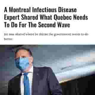 We spoke to Dr. Matthew Oughton, Director of the Royal College Training program in Infectious Diseases at the McGill University Health Centre to learn more about what's gone well since the pandemic started in March.⁠
⁠
Click the link in @mtlblog bio for the full story.⁠
⁠
📸: @francoislegault.pm⁠
⁠
#mtl #montreal #secondwave #covid19 #coronavirus⁠
