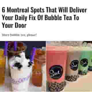 If you've been searching for bubble tea delivery in Montreal, look no further — MTL Blog has got you covered! We made a list of spots that will bring this delicious drink right to your door.⁠
⁠
Click the link in @mtlblog bio for the full story! ⁠
⁠
📸: @chatime & @sandwicheriesue ⁠
⁠
#mtl #montreal #bubbletea #mtldelivery⁠
