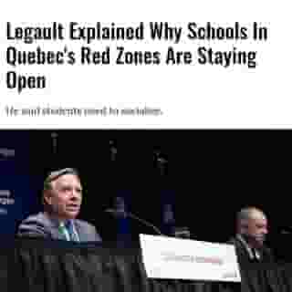 As Montreal, Chaudière-Appalaches, and part of the Capitale-Nationale went into red alert at 12:00 a.m. Thursday, residents are in for a new wave of closures. But it won't be exactly like March. Premier François Legault made clear that the goal is to keep Quebec schools in the red zones open.⁠
⁠
Click the link in @mtlblog bio for the full story! ⁠
⁠
📸: Émilie Nadeau via @francoislegault.pm⁠
⁠
#mtl #montreal #quebec #redzones⁠
