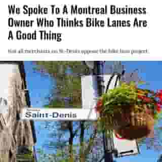 After a group of shop-owners threatened to sue the city to remove a controversial bike lane through the Plateau over fears that it could hurt business, the borough’s mayor, Luc Rabouin, and a local entrepreneur are saying their fears are misguided.⁠
⁠
Click the link in @mtlblog bio for the full story! ⁠
⁠
📸: Cagkan Sayin via @dreamstime⁠
⁠
#mtl #montreal #stdenis #mtlbikelane #bikelane #mtlnews⁠
