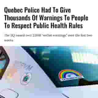 Montreal police say they received 544 calls related to public health rules.⁠
⁠
Click the link in @mtlblog bio for the full story! ⁠
⁠
📸: Derek Robbins via @dreamstime⁠
