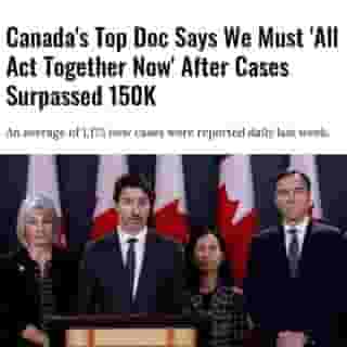 After the total number of cases surpassed 150,000 over the weekend, the country’s top doctor has shared a new message about COVID-19 in Canada⁠
⁠
*Click the link in @mtlblog bio for the full story! 👈⁠
⁠
📸: @justinpjtrudeau ⁠
⁠
#covid #covid19 #canadanews