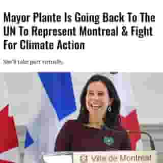 Montreal Mayor Valérie Plante is returning (virtually) to the United Nations Biodiversity Summit for the second year in a row. The mayor will take part as "a representative of the world's cities and as ICLEI's Ambassador for Local Biodiversity." ⁠
⁠
Click the link in @mtlblog bio for the full story! ⁠
⁠
📸: @val_plante⁠
⁠
#mtl #montreal #plante