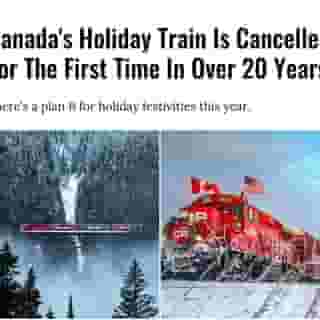 Unfortunately, this year's CP Holiday Train has officially been cancelled and it's the first time in more than 20 years that the festive celebration hasn't run across the country.⁠
⁠
*Click the link in @mtlblog for the full story! 👈⁠
⁠
📸: @canadianpacific⁠
⁠
#canadianpacificrailway #cpholidaytrain