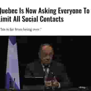 On Thursday, Health Minister Christian Dubé asked everyone to minimize all social contacts in Quebec and private gatherings in these next few weeks to "break the wave."⁠
⁠
Click the link in @mtlblog bio for the full story! ⁠
⁠
📸: @francoislegault.pm⁠
⁠
#covid #covid19 #mtlnews⁠
 