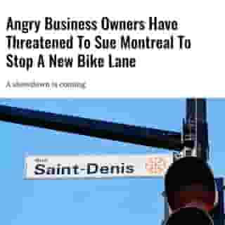 A group of rue Saint-Denis businesses is threatening to sue the city to remove a controversial bike lane through the Plateau-Mont-Royal borough.⁠
⁠
Click the link in @mtlblog bio for the full story! ⁠
⁠
📸: Cagkan Sayin via @dreamstime⁠
⁠
#mtlbikelane #montrealbikelane #montrealnews 
