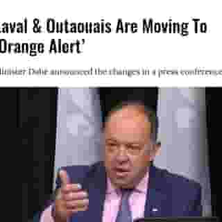 This is the second major announcement regarding shifting colour codes in the province in the past 48 hours.⁠
⁠
Click the link in @mtlblog bio for the full story! ⁠
⁠
📸: @francoislegault.pm⁠
⁠
#covid #covid19 #outaouais #laval #quebecnews⁠
