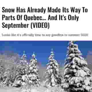 On September 14, Environment Canada issued frost advisories for certain southern parts of the province, predicted for the days afterwards. But frost seems like a blessing when you find out that some of Northern Quebec got snow dropped on it this Saturday.⁠
⁠
Click the link in @mtlblog bio for the full story! ⁠
⁠
📸: Meunierd via @dreamstime⁠
⁠
#mtl #quebec #weather #winter ⁠
