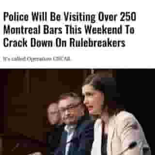 Bars and restaurants that have been violating COVID-19 rules better be careful this weekend as a massive police operation is soon to be underway.⁠
⁠
Click the link in @mtlblog bio for the full story! ⁠
⁠
📸: @genevieve.guilbault