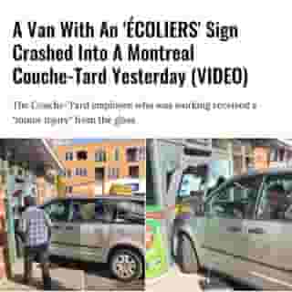 The store remains open while waiting to have the front door fixed.⁠
⁠
Click the link in @mtlblog bio for the full story! ⁠
⁠
📸: @king.purple_⁠
