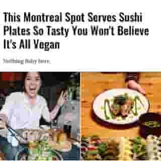 Everybody knows that you eat with your eyes first and then your stomach. And to me, one of the most beautiful foods ou there has got to be sushi. That's why when you have a platter that is as delicious as it is beautiful, there's no better feeling. ⁠
⁠
Click the link in @mtlblog bio for the full story! ⁠
⁠
📸 : @mtlfoodsnob & @sushimomomtl ⁠
⁠
#montreal #vegan #sushi