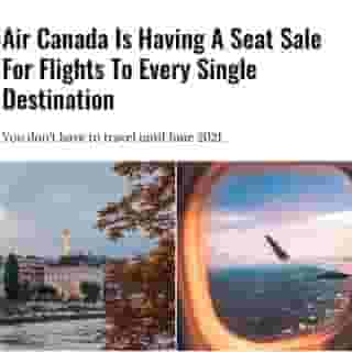 Savings have landed! The current Air Canada sale is on flights to literally every single one of the airline's destinations. If you're worried about travelling right now because of the pandemic, you can book a trip for the middle of next year.⁠
⁠
*Click the link in our bio for the full story! 👈⁠
⁠
📸: Anthony DELANOIX & Rafael Leão via @unsplash⁠
⁠
#aircanada #travelcanada 