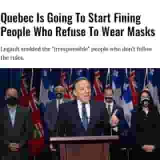 Premier François Legault announced Thursday morning that the government is going to start fining people who refuse to wear masks in Quebec where they're supposed to, namely indoor public spaces.⁠
⁠
Click the link in our bio for the full story! ⁠
⁠
📸: @francoislegault.pm⁠
⁠
#quebec #covid19 #covid #francoislegault #montreal⁠
