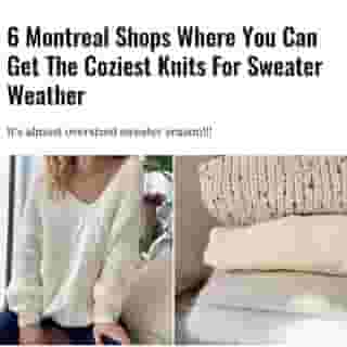 It's almost autumn, which means the season of fashionable chunky sweatshirts is almost upon us. There's something about fall fashion that you can't help but "fall" in love with. And, there are quite a few local Montreal stores that pull through when it comes to providing us with the comfy knits we seek.⁠
⁠
Click the link in @mtlblog bio for the full story! ⁠
⁠
📸: @xnouveaunoirboutique⁠
