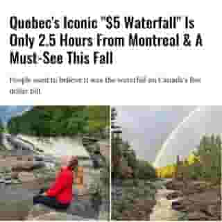 The waterfall is actually the Fall of Nine, one of 17 waterfalls of the Batiscan River. This particular waterfall is found in the mid-Batiscanie portion of the river. ⁠
⁠
Click the link in @mtlblog bio for the full story! ⁠
⁠
📸: @roxy.simard & @practice.what_you.preach⁠
