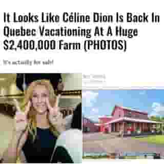 It looks like our queen has returned to Quebec! Céline Dion appears to be vacationing among nature at a farm in Brébeuf, just southwest of Mont-Tremblant. The farm estate, listed for $2.4 million on Engel & Völkers, sits on 89 acres of land and includes "its own private sandy beach on the Red River," according to the listing.⁠
⁠
Click the link in @mtlblog bio for the full story! ⁠
⁠
📸: @celinedion & Serge Bélange via @engelandvolkersonegroup⁠
