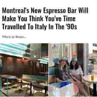 If you're Italian or you've travelled to Italy, you know that coffee isn't just coffee. It's a break from your day. Andreas Vecchio and his cousin Diego Iovino (Clockroom Bar) took on the mission of bringing that vibe to Montreal when they created Caffettiera Caffé Bar, a stand-up espresso bar that recently opened in Golden Square Mile. ⁠
⁠
Click the link in @mtlblog bio for the full story! ⁠
⁠
📸: @alexe_bourque & @willliwonka⁠
 