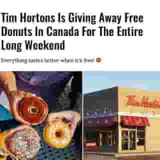 Kick off the long weekend with free donuts! 😋⁠
⁠
Click the link in @mtlblog bio for the full story! ⁠
⁠
📸 : @timhortons ⁠
⁠
#mtl #montreal #weekend #longweekend #donuts