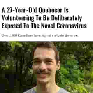 He and others are pushing the government to approve "human challenge trials."⁠
⁠
Click the link in @mtlblog bio for the full story! ⁠
⁠
📸 : Courtesy of Alexandre Rodgers⁠
⁠
#mtl #montreal #coronavirus #test #covid #covid19⁠
