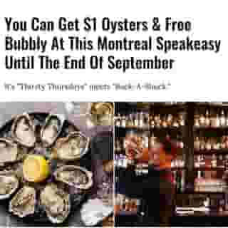 Is it Thursday yet? 🥂⁠
⁠
Click the link in @mtlblog bio for the full story! ⁠
⁠
📸 : @lespeakeasymtl⁠
⁠
#mtl #oysters #happyhour #september #bubbly #celebrate⁠
